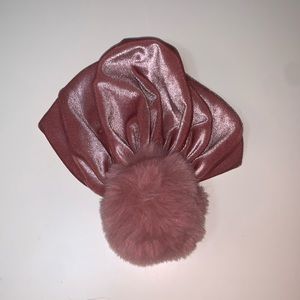 Ava Olivia Baby Girl Pom Pom Velvet Turban Hat